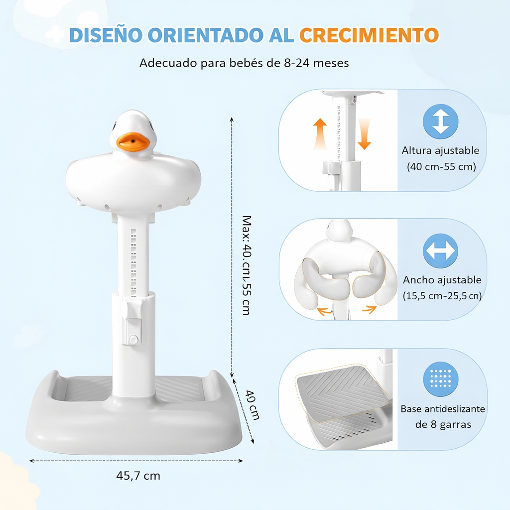 Soporte de Ducha Ajustable para Bebé – Seguro, Antideslizante y Ergonómico