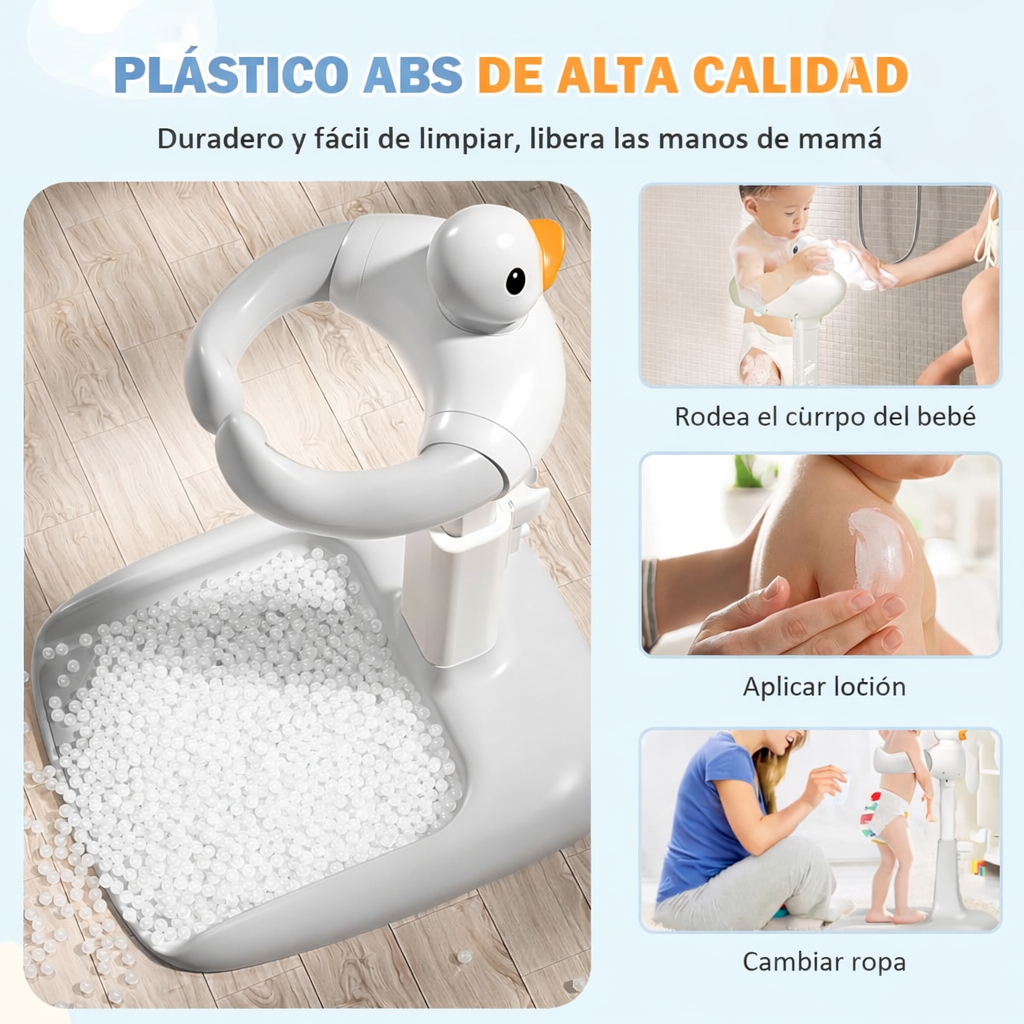 Soporte de Ducha Ajustable para Bebé – Seguro, Antideslizante y Ergonómico